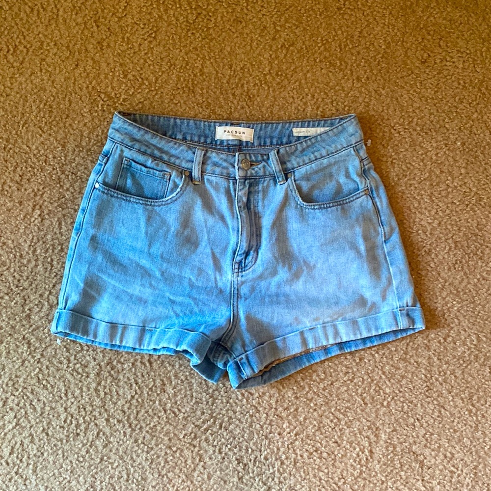 Pacsun eco light blue mom short